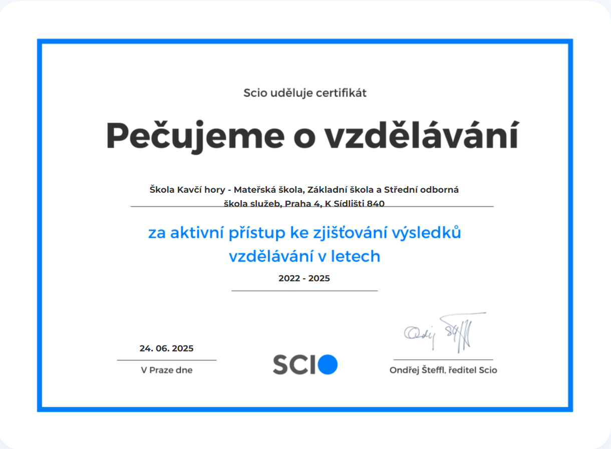 Testování SCIO